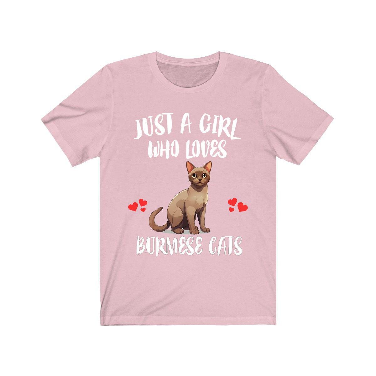 Just A Girl Who Loves Burmese Cats Shirt - Burmese cat print design