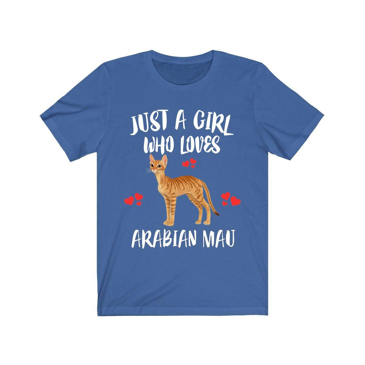 Arabian Mau Cat Shirt for Girls - arabian mau cat print design