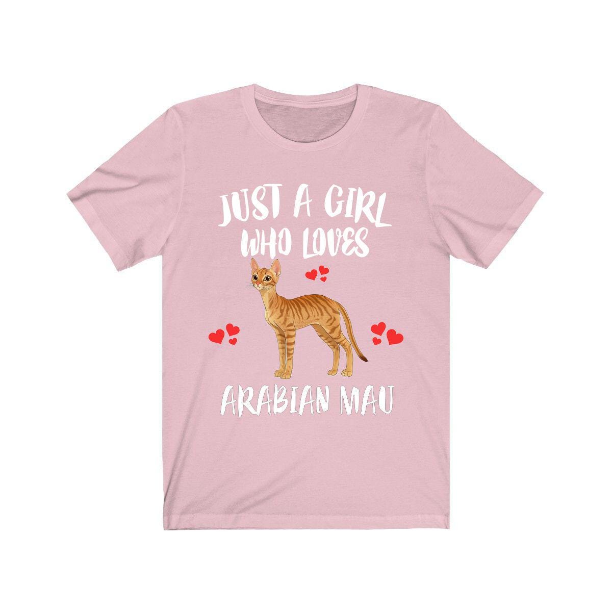 Arabian Mau Cat Shirt for Girls - arabian mau cat print design