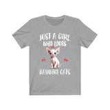 Just A Girl Who Loves Bambino Cats Shirt, Bambino Cat Lover Shirt, Cat Shirt, Cat Lover Gift, Animal Shirt Image 3