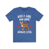 Just A Girl Who Loves Bengal Cats Shirt, Bengal Cat Lover Shirt, Cat Shirt, Cat Lover Gift, Animal Shirt Image 2