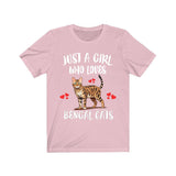 Just A Girl Who Loves Bengal Cats Shirt, Bengal Cat Lover Shirt, Cat Shirt, Cat Lover Gift, Animal Shirt Image 4
