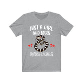 Just A Girl Who Loves California Kingsnakes Snakes Shirt, Kingsnake Lover Gift, Animal Adult Toddler Infant Kids Gift T-Shirt Image 1