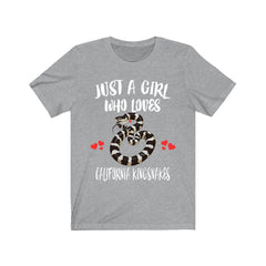 Just A Girl Who Loves California Kingsnakes Shirt - California kingsnake print design