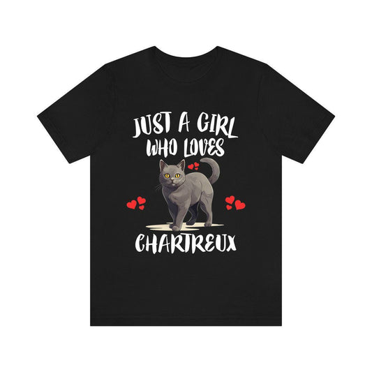 Just A Girl Who Loves Chartreux Cats Shirt - Chartreux cat print design