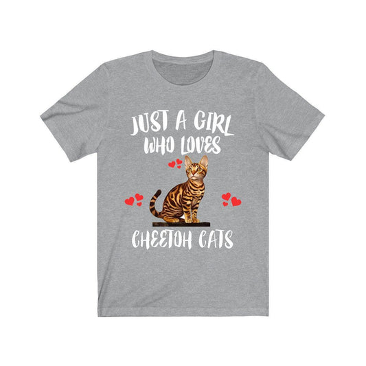 Just A Girl Who Loves Cheetoh Cats Shirt - Cheetoh cat print design