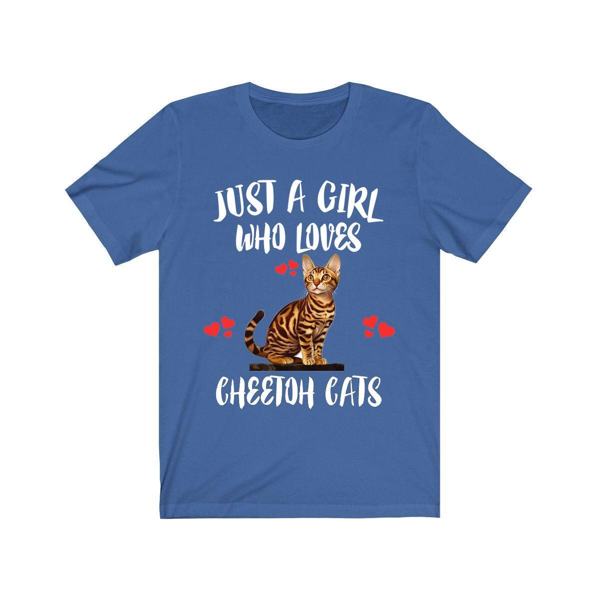 Just A Girl Who Loves Cheetoh Cats Shirt - Cheetoh cat print design