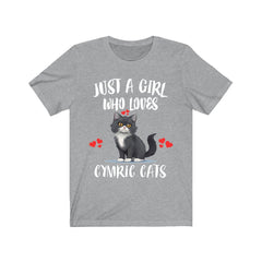 Just A Girl Who Loves Cymric Cats Shirt - Cymric cat print design