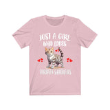 Just A Girl Who Loves European Shorthair Cats Shirt, European Shorthair Cat Lover Shirt, Cat Shirt, Cat Lover Gift, Animal Shirt Image 4