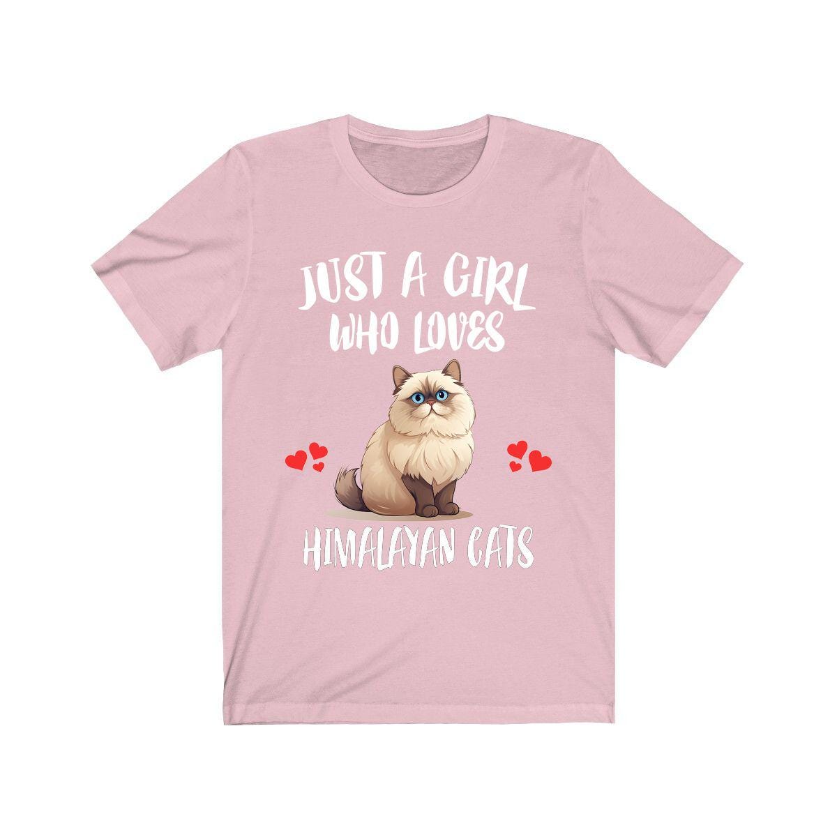 Just A Girl Who Loves Himalayan Cats Shirt - Himalayan cat print design