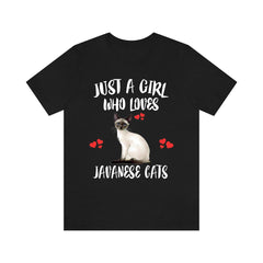 Just A Girl Who Loves Javanese Cats Shirt - Javanese cat print design