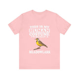 This Is My Human Costume I'm Really A Meadowlark Bird Shirt, Meadowlark Lover Shirt, Birding Shirt, Bird Funny Gift, Animal Shirt Image 4