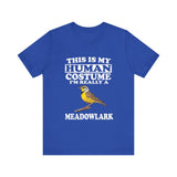 This Is My Human Costume I'm Really A Meadowlark Bird Shirt, Meadowlark Lover Shirt, Birding Shirt, Bird Funny Gift, Animal Shirt Image 3