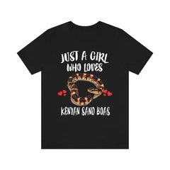 Just A Girl Who Loves Kenyan Sand Boas Shirt - Kenyan sand boa print design