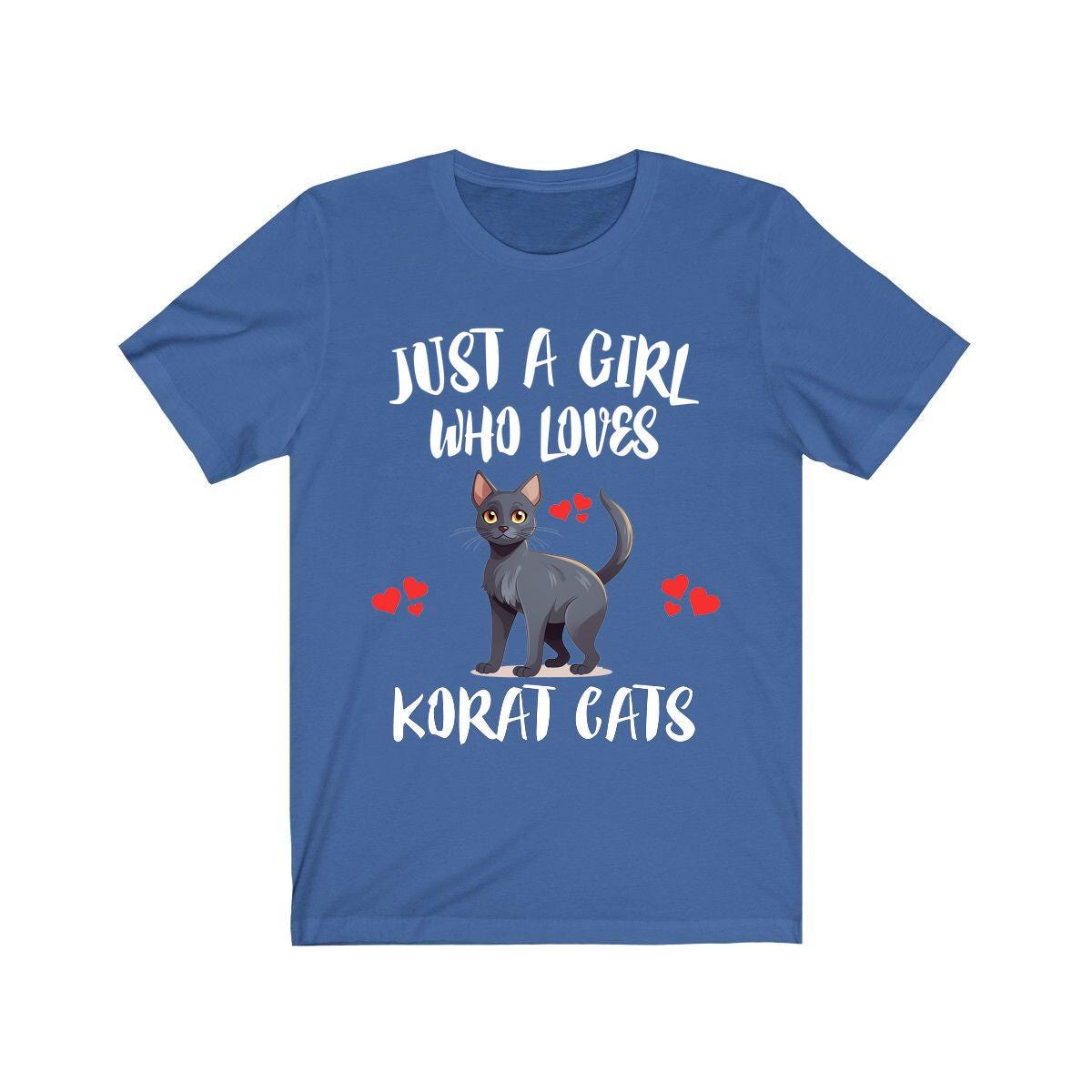 Just A Girl Who Loves Korat Cats Shirt - Korat cat print design