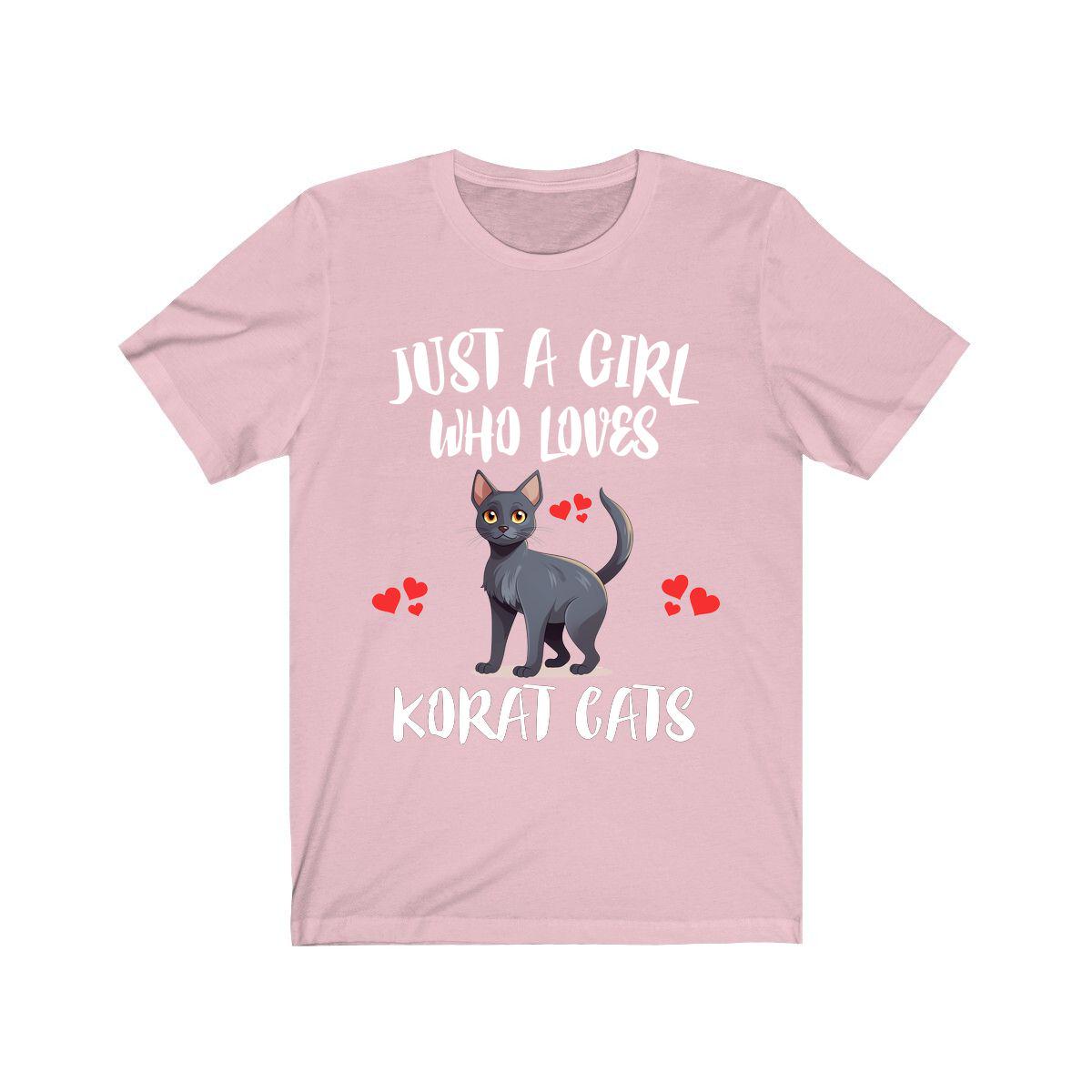 Just A Girl Who Loves Korat Cats Shirt - Korat cat print design