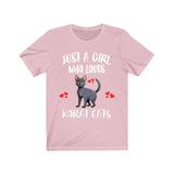 Just A Girl Who Loves Korat Cats Shirt, Korat Cat Lover Shirt, Cat Shirt, Cat Lover Gift, Animal Shirt Image 4
