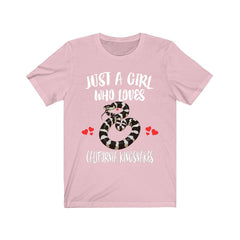 Just A Girl Who Loves California Kingsnakes Shirt - California kingsnake print design