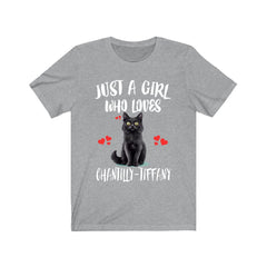 Just A Girl Who Loves Chantilly-Tiffany Cats Shirt - Chantilly-Tiffany cat print design