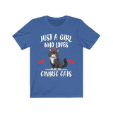 Just A Girl Who Loves Cymric Cats Shirt, Cymric Cat Lover Shirt, Cat Shirt, Cat Lover Gift, Animal Shirt Image 3