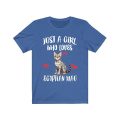 Just A Girl Who Loves Egyptian Mau Cats Shirt - Egyptian Mau cat print design