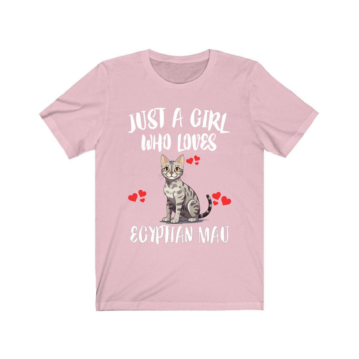 Just A Girl Who Loves Egyptian Mau Cats Shirt - Egyptian Mau cat print design