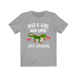 Just A Girl Who Loves Day Geckos Lizards Shirt, Gecko Lover Shirt, Pet Gecko Gift, Lizard Shirt, Adult Kids Animal T-Shirt Image 3