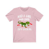 Just A Girl Who Loves Day Geckos Lizards Shirt, Gecko Lover Shirt, Pet Gecko Gift, Lizard Shirt, Adult Kids Animal T-Shirt Image 4