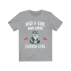 Just A Girl Who Loves LaPerm Cats Shirt - LaPerm cat print design