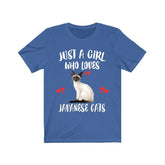 Just A Girl Who Loves Javanese Cats Shirt, Javanese Cat Cat Lover Shirt, Cat Shirt, Cat Lover Gift, Animal Shirt Image 1