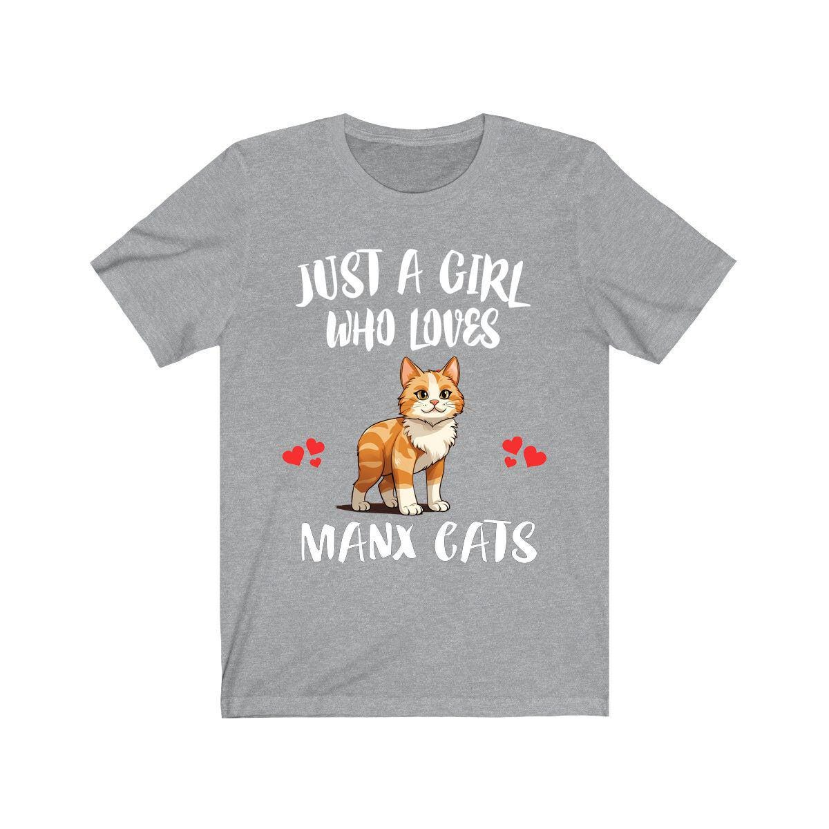Just A Girl Who Loves Manx Cats Shirt - Manx cat print design