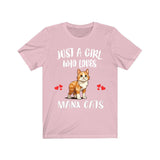 Just A Girl Who Loves Manx Cats Shirt, Manx Cat Lover Shirt, Cat Shirt, Cat Lover Gift, Animal Shirt Image 4