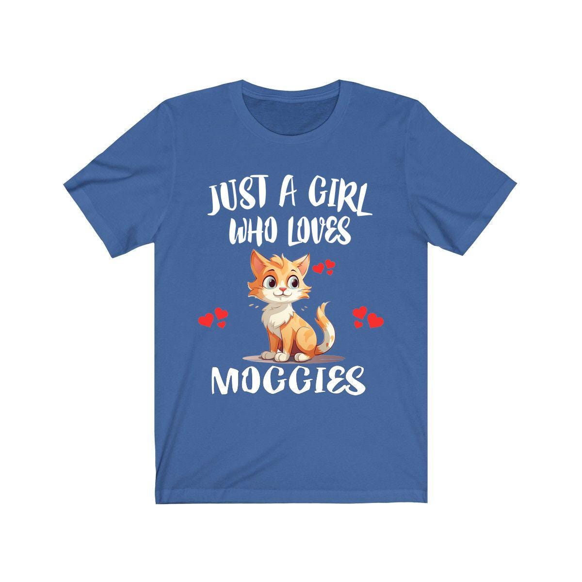 Just A Girl Who Loves Moggies Cats Shirt - moggy cat print design