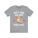 Just A Girl Who Loves Moggies Cats Shirt, Moggy Cat Lover Shirt, Cat Shirt, Cat Lover Gift, Animal Shirt Image 3