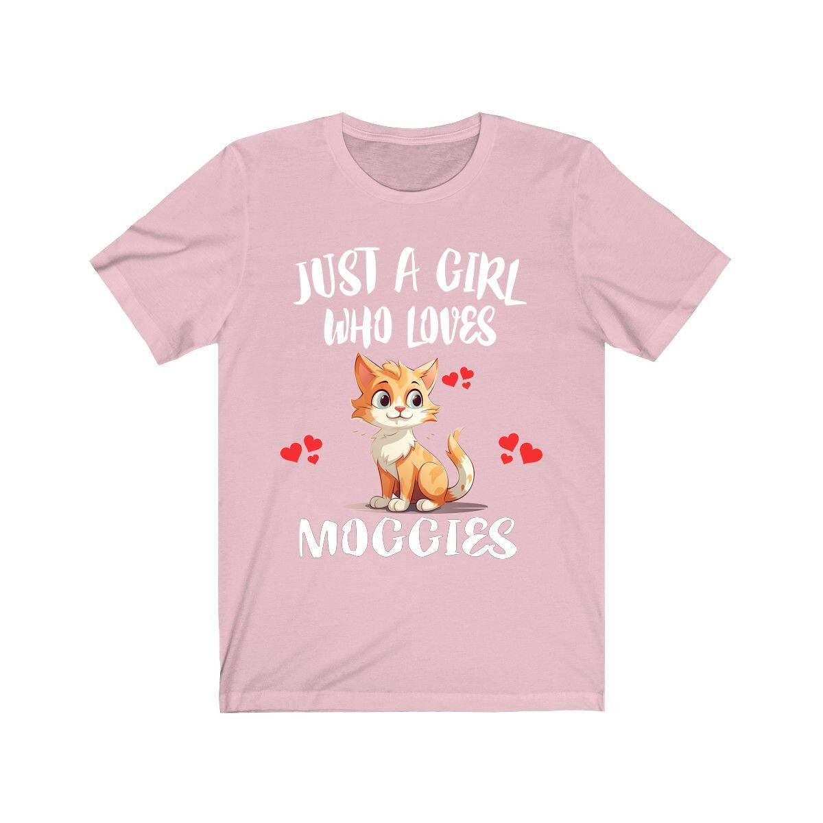 Just A Girl Who Loves Moggies Cats Shirt - moggy cat print design