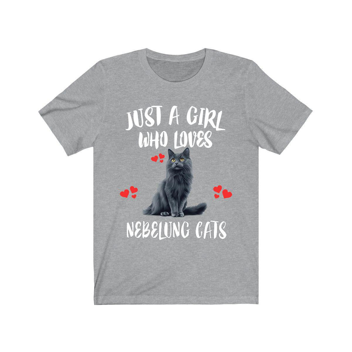 Just A Girl Who Loves Nebelung Cats Shirt, Nebelung Cat Lover Shirt Image 1
