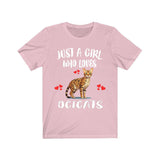 Just A Girl Who Loves Ocicats Cats Shirt, Ocicat Cat Lover Shirt Image 4