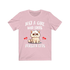 Persian Cat T-Shirt for Girls - persian cat print design
