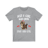 Just A Girl Who Loves Pixie Bob Cats T-Shirt Cat Lover Gift Image 1