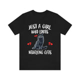 Just A Girl Who Loves Nebelung Cats Shirt, Nebelung Cat Lover Shirt Image 2