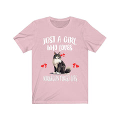Just a girl who loves Norwegian Forest cats Viking longhaired cat tee