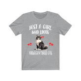 Just A Girl Who Loves Norwegian Forest Cats Shirt, Norwegian Cat Lover Shirt Image 1