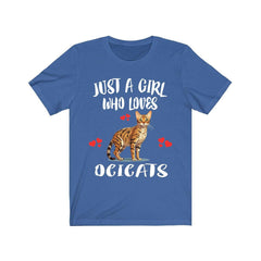 Just A Girl Who Loves Ocicats Shirt - Ocicat print design
