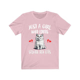 Just A Girl Who Loves Selkirk Rex Cats T-Shirt Cat Lover Gift Image 4