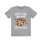 Just A Girl Who Loves Red Tail Boas Snakes Shirt, Boa Lover Shirt Image 3