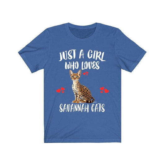 Savannah Cat T-Shirt for Girls - savannah cat print design