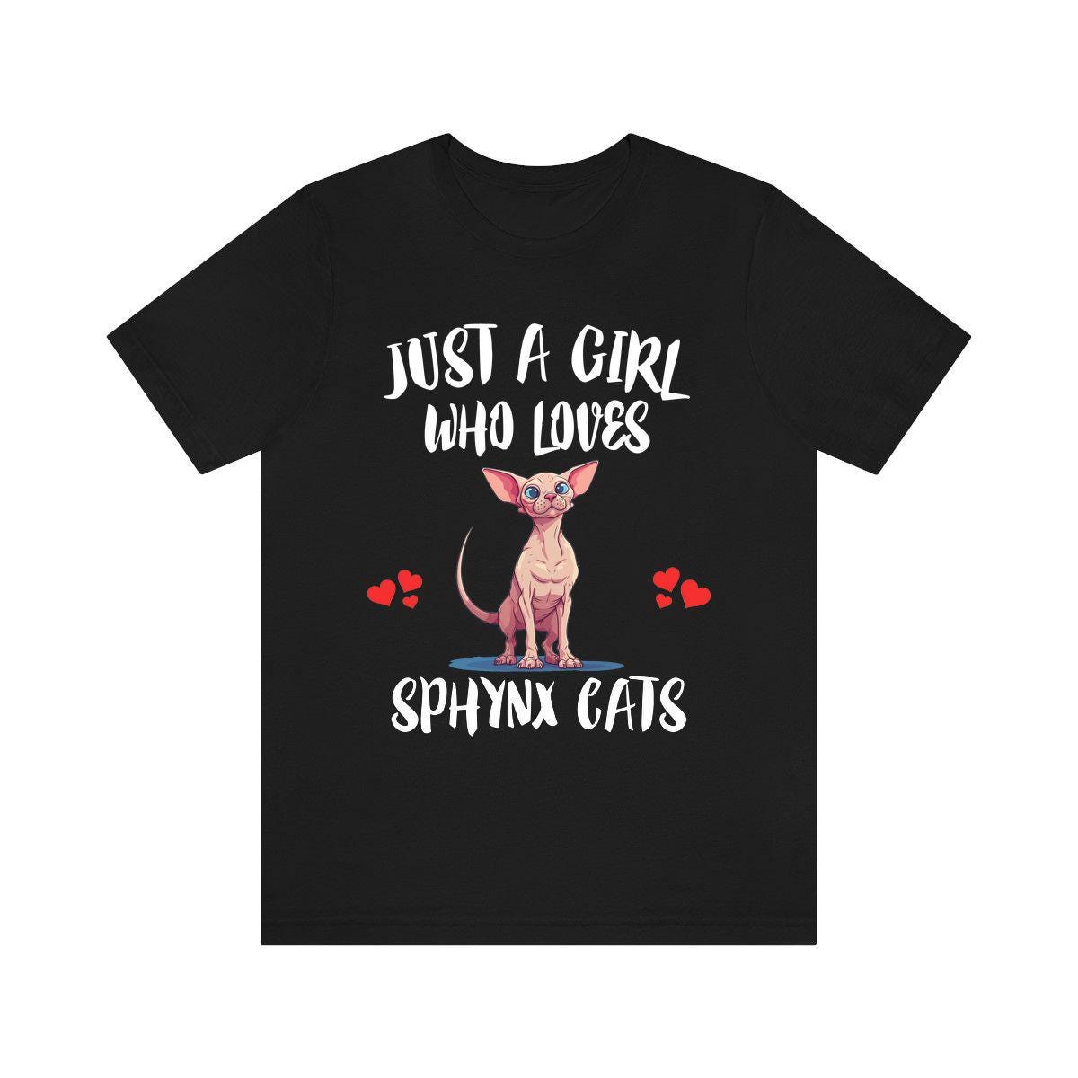 Just A Girl Who Loves Sphynx Cats Shirt, Cat Lover Shirt Image 1