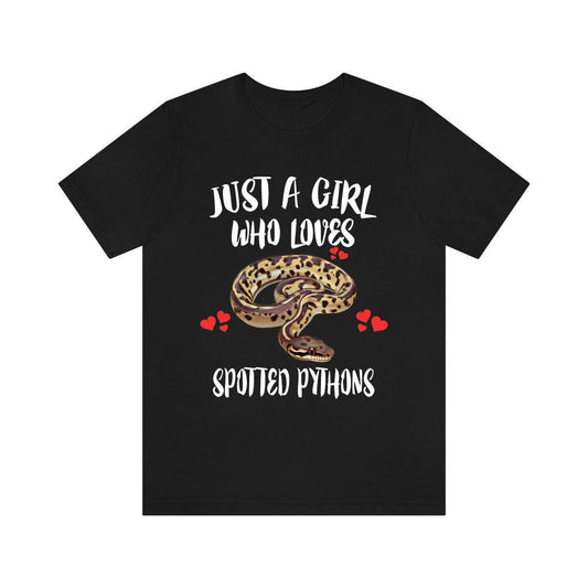 Just a girl who loves spotted pythons Australian beginner snake tee