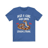 Just A Girl Who Loves Stimson's Pythons Snakes Shirt, Python Lover Gift Image 2