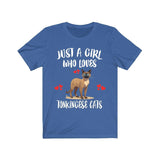 Just A Girl Who Loves Tonkingese Cats Shirt, Cat Lover Shirt Image 2